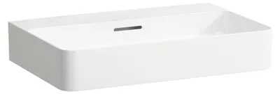 Produktbild von Waschtisch VAL 650x420mm m Überlauf ohne Hahnloch weiß