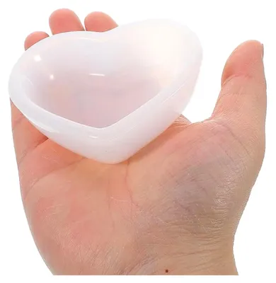 Produktbild von 2 Stück Herzform Silikonform für Epoxidharz Schmuckschalen