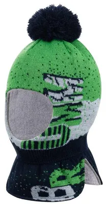 Produktbild von Winter Mütze Schlupfmütze Jungen Warme Wintermütze Gr. 44/48, Grün