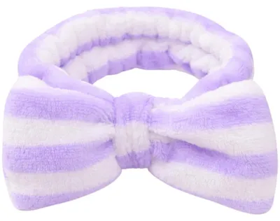 Productafbeelding van ECARLA haaraccessoire, haarband met strik, paars, 1 stuk