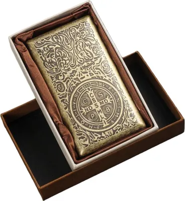 Zdjęcie produktu dla INF Vintage Bronze Constantine Papierośnica - Klips Sprężynowy, Metalowy Futerał