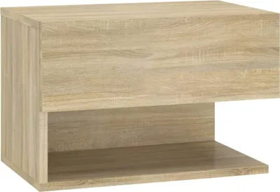 Produktbild von Wand-Nachttisch Sonoma-Eiche Holzwerkstoff 46 x 29,5 x 30 cm
