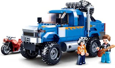 Obrázek produktu pro Sluban Model Bricks M38-B0813 Off Road Modrý Pickup s motorkou