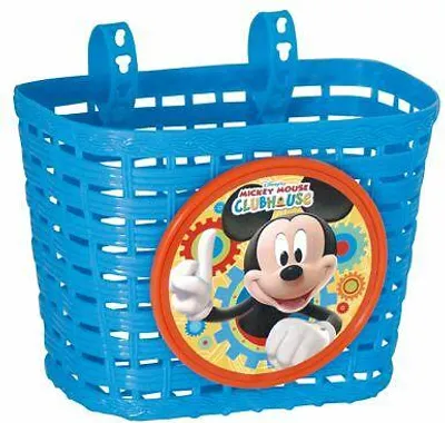 Produktbild von Kinder Disney Fahrradkorb Fahrrad Korb Kinderkkorb Lenkerkorb Körbchen Mickey Mouse
