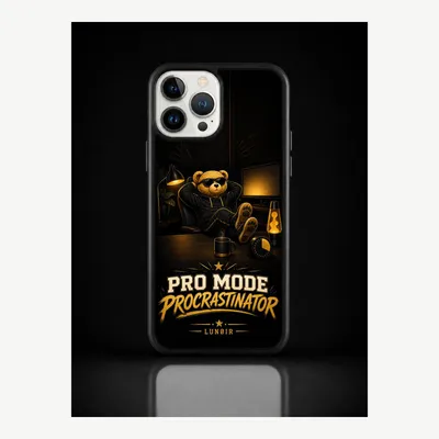 Obrázok produktu pre Puzdro na iPhone 13 Pro Max, ochranné puzdro s motívom "Prokrastinácia" – značka LUNØIR