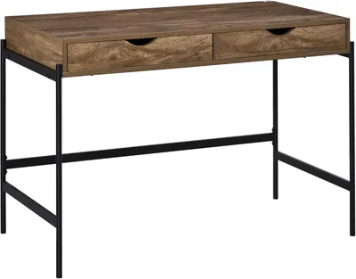 Image de Bureau informatique - Bureau - Table de travail - Bureau avec tiroirs - Bureau pour le travail à domicile - Bureau de style industriel