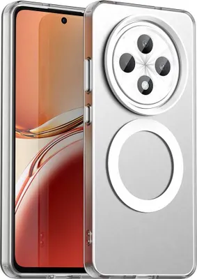 Obrázek produktu pro Magnetické pouzdro pro Oppo Reno12 F 5G, tenké matné průsvitné nárazuvzdorné pouzdro Bílý