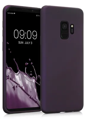 Produktbild von kwmobile Handyhülle für Samsung Galaxy S9 Hülle - Silikon Case metallisch schimmernd - Schutzhülle Cover - Metallic Brombeere