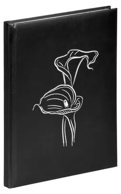 Produktbild von Pagna Kondolenzbuch 19x26cm Calla 144S schwarz