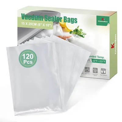 Produktbild von KitchenBoss Profi-Folienbeutel 120 Beutel：Vakuumierbeutel für alle Vakuumiergerä