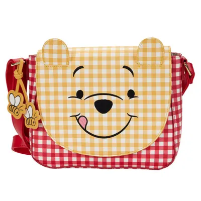 Image de Loungefly Disney by Loungefly Sac à bandoulière Winnie l'ourson vichy LF-WDTB2484