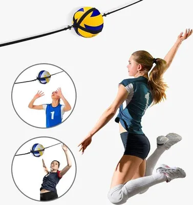 Productafbeelding van Famanu Volleybal Trainingsapparaat voor Sprungkraft en Slaaltechniek - Zwart