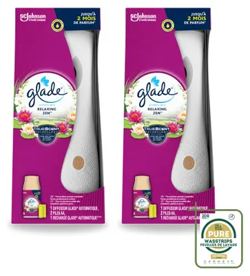 Image de 2 diffuseurs automatiques Glade Relaxing Zen - 269 ml - Pack de 2