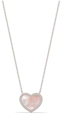 Immagine prodotto di Collana da donna "Heart of Mist" in argento sterling 925 con placcatura in oro rosa, modello BICLL029