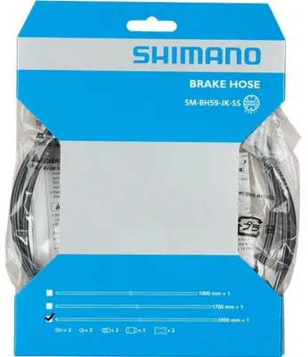 Produktbild von Shimano Bremsleitung SM-BH59 JKSS 200cm Brake Hose mit Olive Pin Überwurfmutter