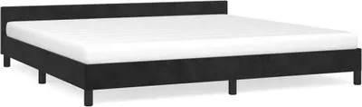 Immagine prodotto di vidaXL Struttura letto senza materasso nero 200x200 cm in velluto