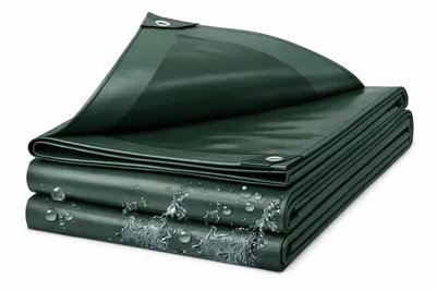 Obrázok produktu pre ROYSSON® Plachta 2 x 3 m Plachta 214 g/m² vodotesná a mrazuvzdorná tkanina | Zosilnená ochranná plachta s očkami, odolná voči UV žiareniu: zelená