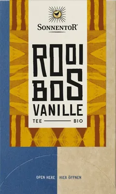 Produktbild von Rooibos Vanille Tee 18 Beutel von Sonnentor