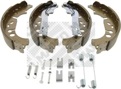 Produktbild von MAPCO Bremsbackensatz Trommelbremse Hinten für OPEL Corsa D Schrägheck (S07) 228mm 8703/1