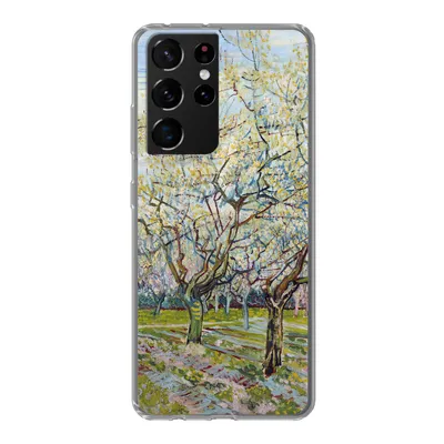 Produktbild von MuchoWow® Handyhülle Schutzhülle Hülle für Samsung Galaxy S21 Ultra Blühender Obstgarten - Vincent van Gogh Silikon Softcase Handy Hülle - Mobiltelefon