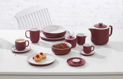 Produktbild von Eierteller 6er Set Jasper beere