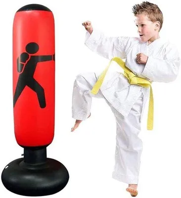 Productafbeelding van Famanu Opblaasbare bokszak - 160 cm, rood