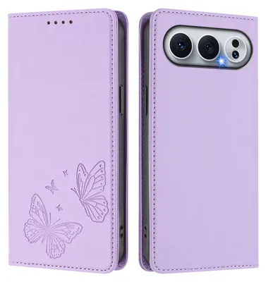 Image de Étui en cuir pour Honor 500/Honor 500 Pro, étui de protection type portefeuille en cuir gaufré « papillon » avec support, violet