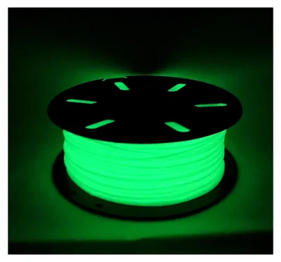 Produktbild von 1kg PLA Filament 1,75mm Nachtleuchtend Grün für 3D Druck