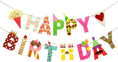 Produktbild von Happy Birthday Girlande Geburtstagsdeko, Alles Gute Zum Geburtstag Girlande Bunt, Banner-Girlande für Dekorationen Geburtstagsfeiern,Girlande für Hochzeit, Baby Shower, Party Deko,Mehrere Farben Bunt