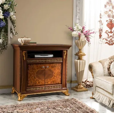 Productafbeelding van TV-kast, luxe dressoir, commode, woonkamerkast, meubels, kasten, planken, hout