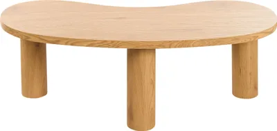 Zdjęcie produktu dla BELIANI Stolik kawowy MDF jasny okleina do salonu retro niskie nóżki