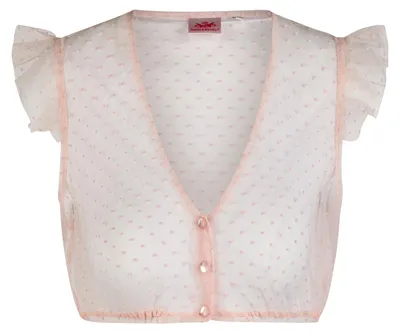 Produktbild von Dirndlbluse Genta Flügelarm rosa 38