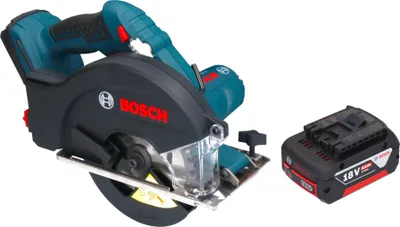 Produktbild von Bosch GKM 18V-50 Professional Akku Metall Handkreissäge 18 V 136 mm Brushless + 1x Akku 5,0 Ah - ohne Ladegerät