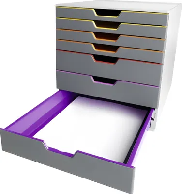 Obrázok produktu pre DURABLE Schubladenbox VARICOLOR 7 Fächer Etiketten mehrfbg