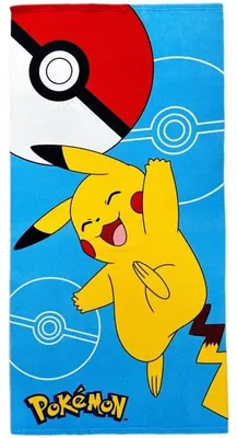 Obrázek produktu pro Plážový ručník z mikrovlákna, 70x140 cm, POKÉMON, model POK819, rychleschnoucí