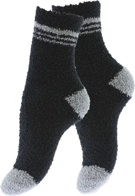 Produktbild von Yenita® Kuschelsocken 4 Paar 36-41 schwarz-schwarz