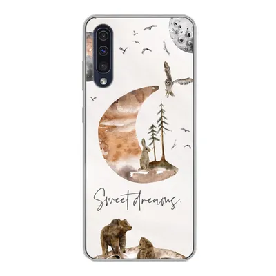 Produktbild von MuchoWow® Handyhülle Schutzhülle Hülle für Samsung Galaxy A30s Zitate - Kinder - Sprichwörter - Süße Träume - Jungen - Mädchen - Kinder Silikon Softcase Handy Hülle - Karteninhaber