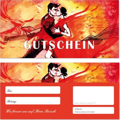 Produktbild von 20 Stück Geschenkgutscheine (GUT-697) Gutscheine Gutscheinkarten für Bereiche wie Erholung Wellness Shopping Tanzen