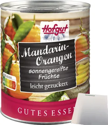 Produktbild von Hofgut Mandarinorangen (850ml Dose) + usy Block