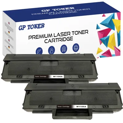 Zdjęcie produktu dla 2X Toner 106A Do Hp 107A 107R Mfp 135A 135W 138Pnw 138P 138Pn 107A Czarny