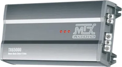 Immagine prodotto di Amplificatore per auto MTX TX6500D, classe D, 1x500 W RMS, 2 telecomandi EBC, filtro variabile