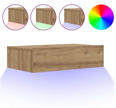 Obrázok produktu pre vidaXL TV skrinka s LED osvetlením Artisan dub 60x35x15,5 cm