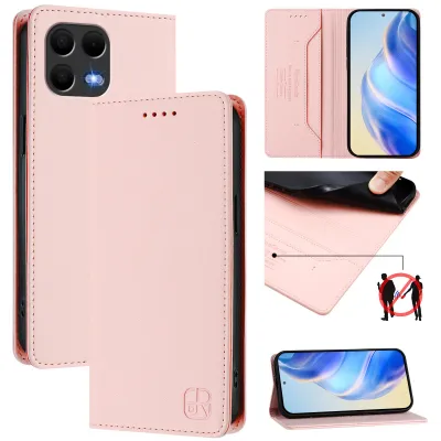Produktbild von Lederhülle für T-Mobile Revvl 8 Pro/T Phone 3 Pro 5G Hülle Flip Brieftasche Kartenfächern Ständer Schutzhülle Pink