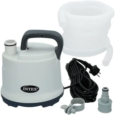 Immagine prodotto di INTEX 28606 Pompa di scarico per piscina IPX8 (220V) 3595l/h 5m di tubo 10m di cavo