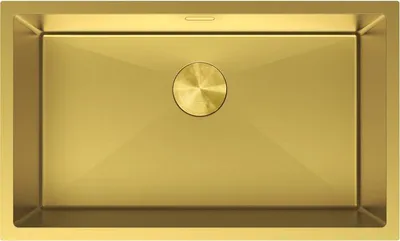 Produktbild von Mexen Trixo Edelstahlspüle 1-beckig 750 x 440 mm, gold - 6415751000-55