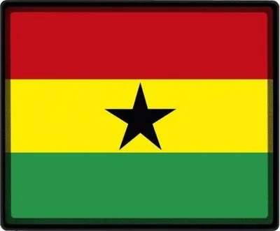 Produktbild von Mousepad Mauspad mit Motiv - Ghana Fahne - 82054 - Gr. ca. 24  x 20 cm