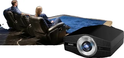 Image de Projecteur intelligent, 2300 lumens ANSI, résolution native 1080P, rapport de contraste 30000:1, haut-parleur intégré de 20W, compatible avec le système d'exploitation Android