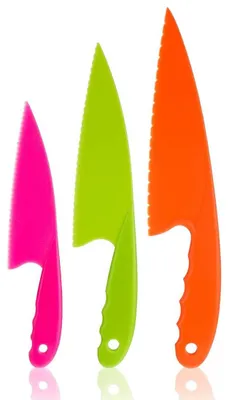 Obstmesser-Set, 3-teilig, Kunststoff, bunt, 28,6 cm
