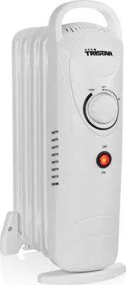 Image de Radiateur à bain d’huile Tristar KA-5103 - 500 W - 5 ailettes - Thermostat réglable