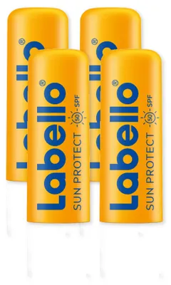 Produktbild von Labello Sun 4 x 4,8g Sonnenschutz für Lippen mit LSF 50 wasserfest